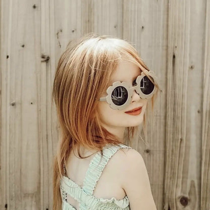 Cute Summer Flower Sunglasses for Girls 3pcs mix color