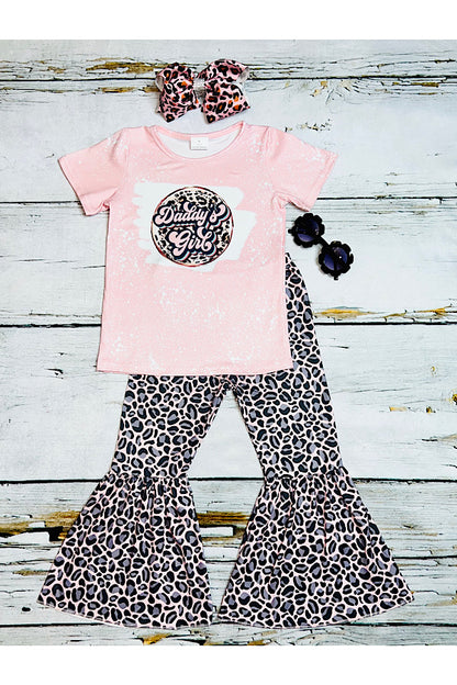 "Daddy's girl" pink 2pc set