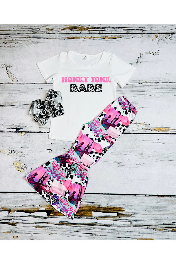 "HONKY TONK BABE " 2pc girls clothing set