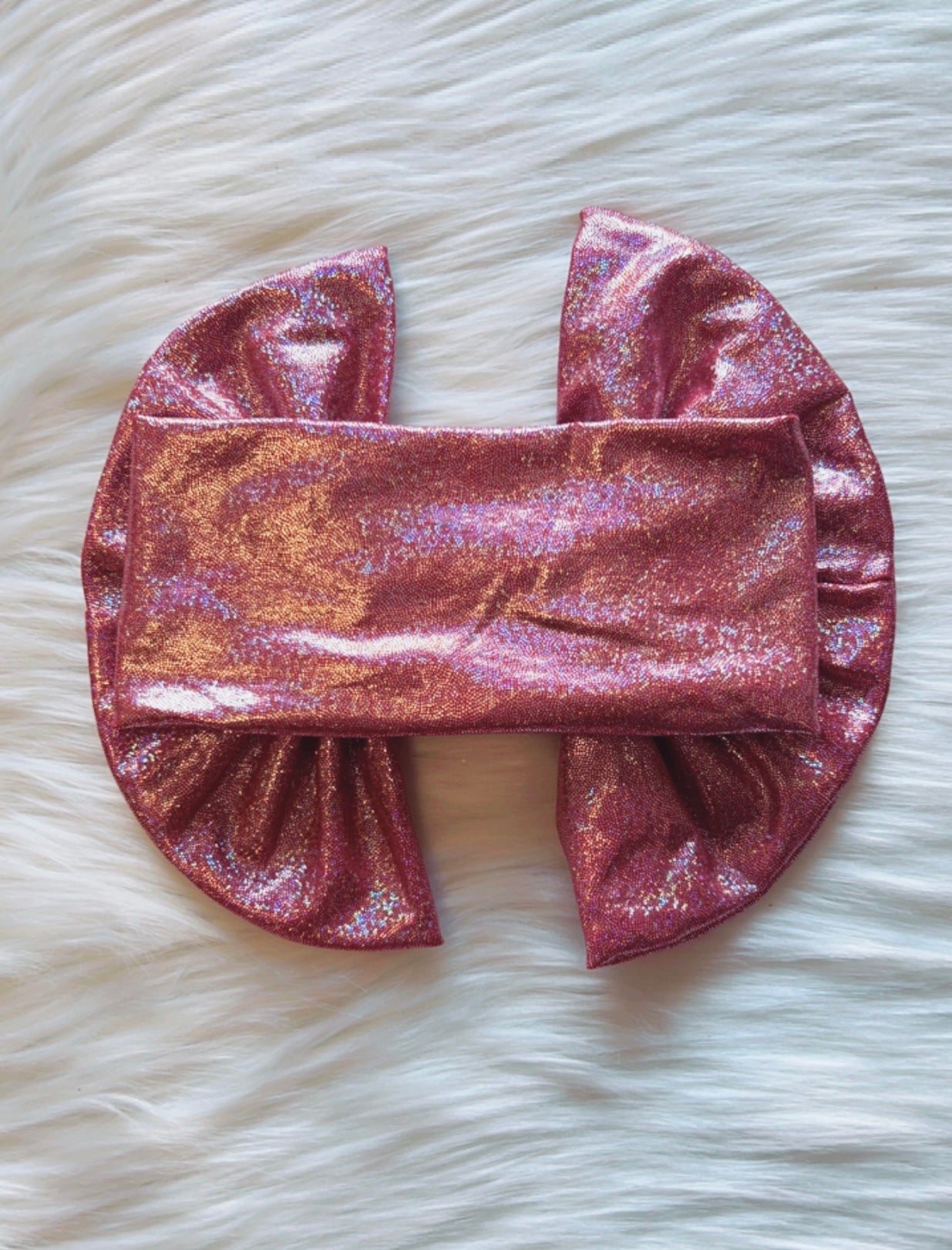 Pink metallic oversized 8.5" fashionable hairband (set of 4pcs for $9.99) DLH1119-2