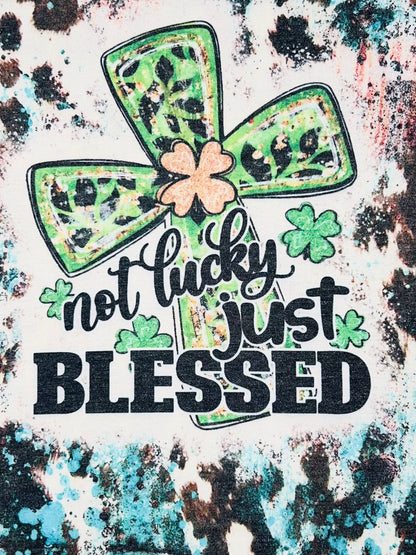 "Not lucky just blessed" short sleeve t-shirt DLH0923-30